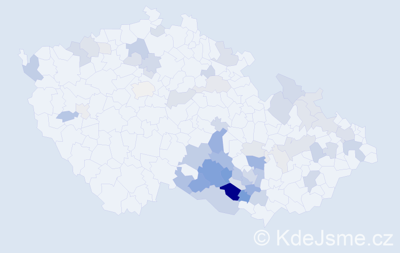 Příjmení: 'Škárková', počet výskytů 161 v celé ČR