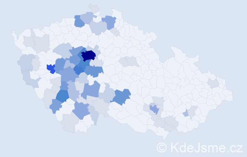 Příjmení: 'Slanec', počet výskytů 204 v celé ČR