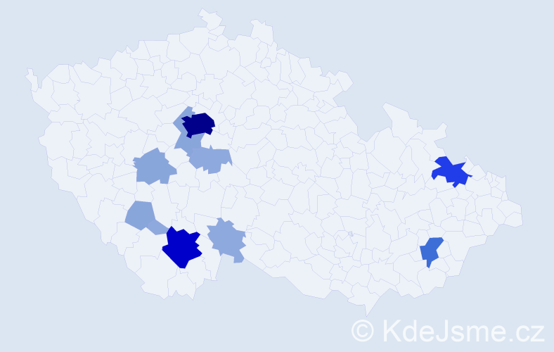 Příjmení: 'Votánková', počet výskytů 37 v celé ČR