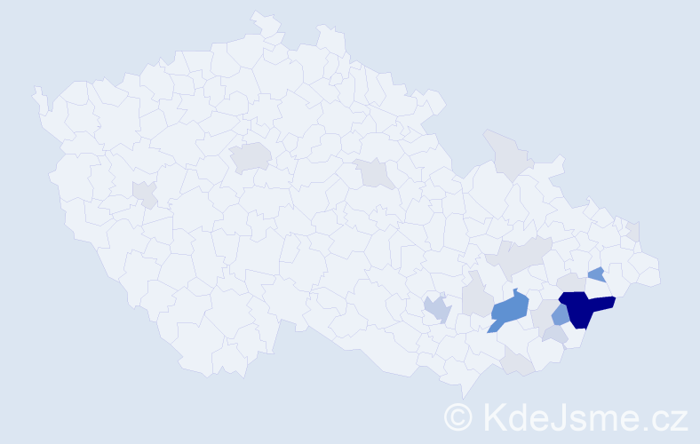 Příjmení: 'Srněnská', počet výskytů 79 v celé ČR