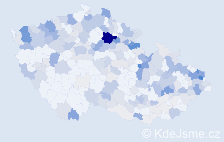 Příjmení: 'Daniš', počet výskytů 789 v celé ČR
