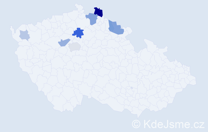 Příjmení: 'Barac', počet výskytů 18 v celé ČR