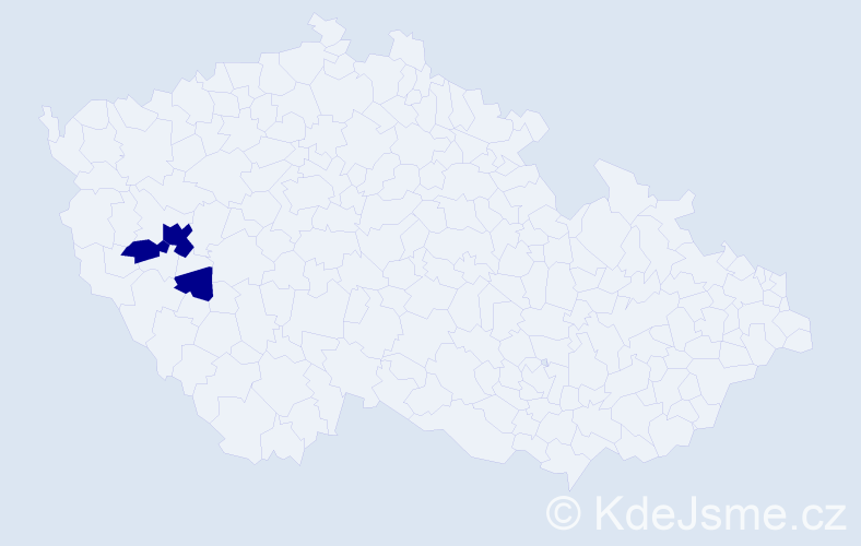 Příjmení: 'Miedl', počet výskytů 3 v celé ČR
