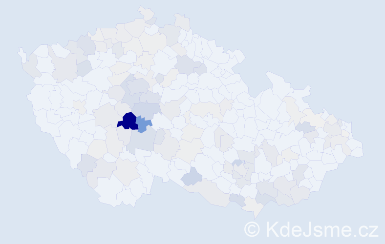 Příjmení: 'Pištěková', počet výskytů 374 v celé ČR