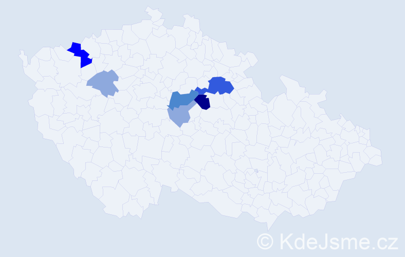 Příjmení: 'Neprášková', počet výskytů 16 v celé ČR