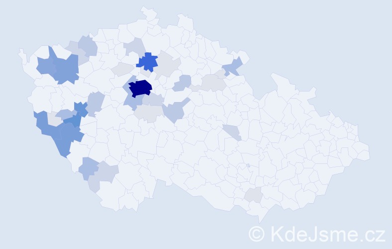 Příjmení: 'Tichotová', počet výskytů 140 v celé ČR