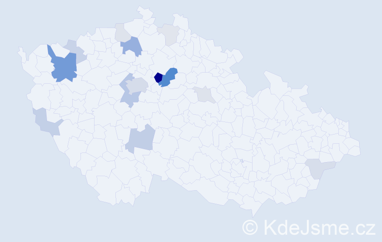 Příjmení: 'Verzichová', počet výskytů 43 v celé ČR