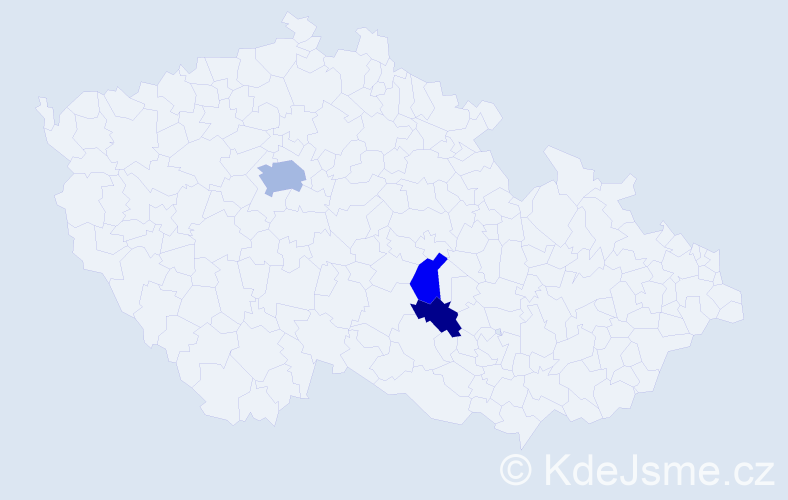 Příjmení: 'Arzumanyan', počet výskytů 5 v celé ČR