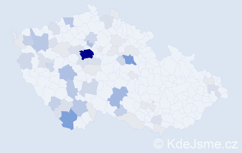 Příjmení: 'Linha', počet výskytů 179 v celé ČR