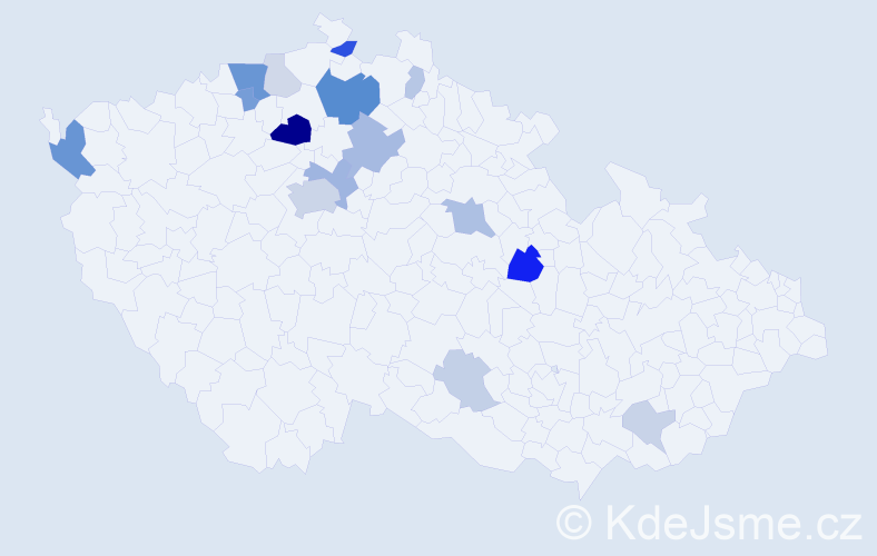 Příjmení: 'Quaiserová', počet výskytů 42 v celé ČR