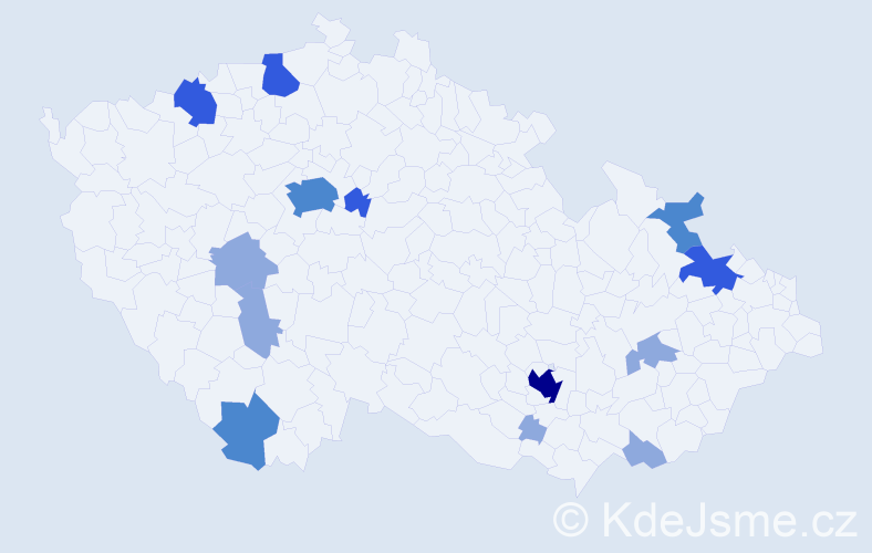 Příjmení: 'Lerche', počet výskytů 28 v celé ČR