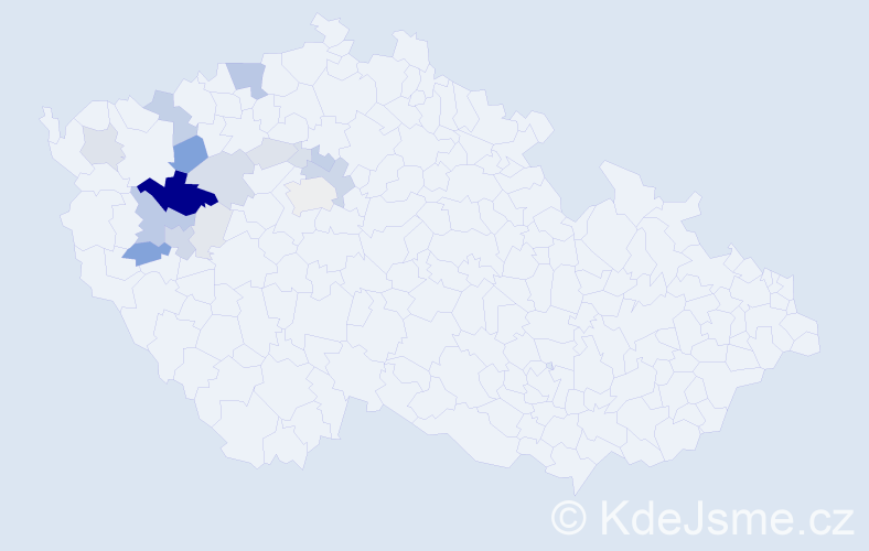 Příjmení: 'Piškule', počet výskytů 59 v celé ČR