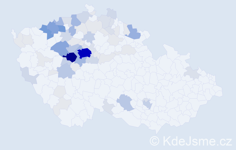 Příjmení: 'Rosenbaum', počet výskytů 248 v celé ČR