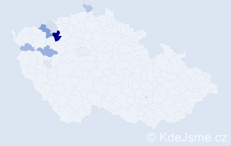 Příjmení: 'Enders', počet výskytů 17 v celé ČR