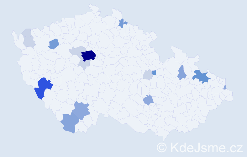 Příjmení: 'Herrman', počet výskytů 56 v celé ČR