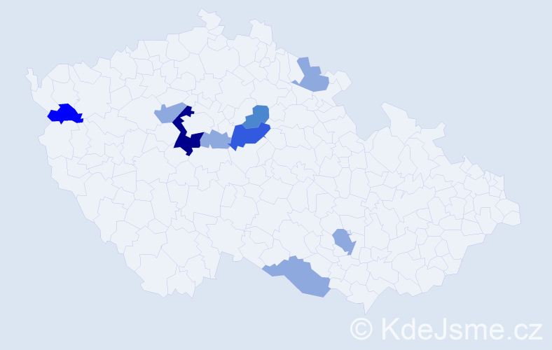 Příjmení: 'Matyasko', počet výskytů 20 v celé ČR