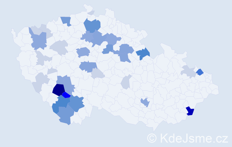 Příjmení: 'Baloušková', počet výskytů 112 v celé ČR