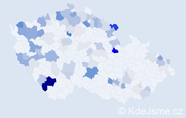 Příjmení: 'Franz', počet výskytů 291 v celé ČR