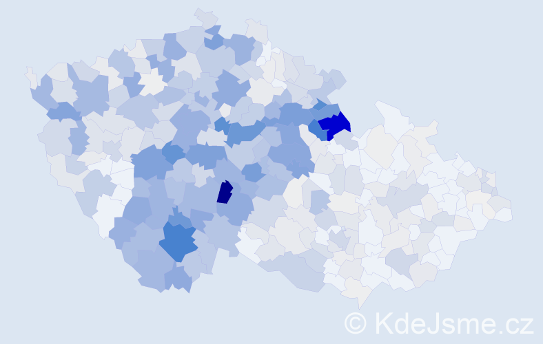 Příjmení: 'Hovorková', počet výskytů 2211 v celé ČR