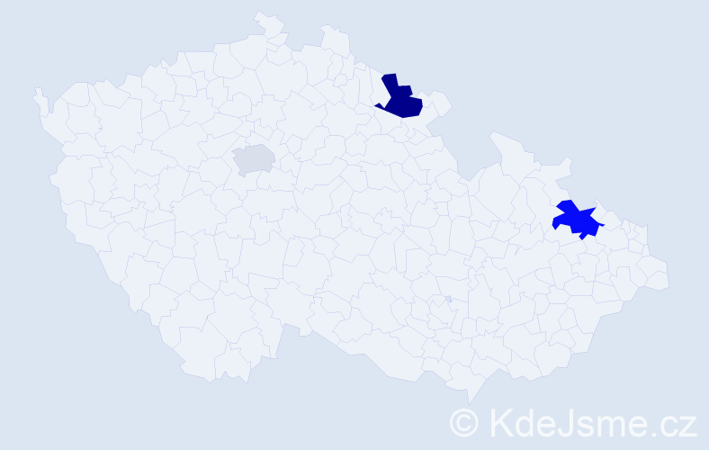 Příjmení: 'Fallerová', počet výskytů 5 v celé ČR