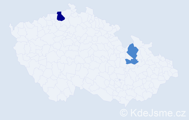 Příjmení: 'Tomáškovičová', počet výskytů 6 v celé ČR