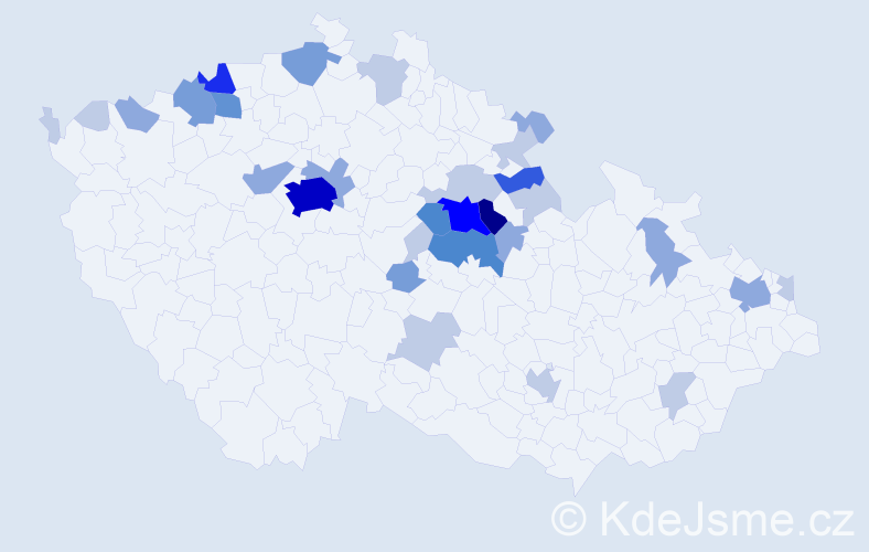Příjmení: 'Bachura', počet výskytů 88 v celé ČR