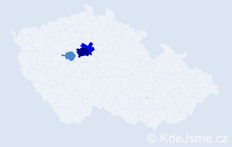 Příjmení: 'Babkin', počet výskytů 6 v celé ČR