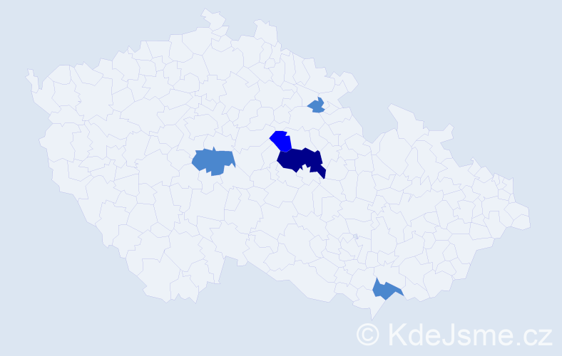 Příjmení: 'Kotúčová', počet výskytů 8 v celé ČR
