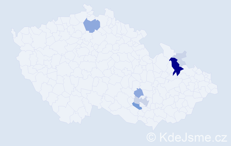 Příjmení: 'Kulašová', počet výskytů 24 v celé ČR