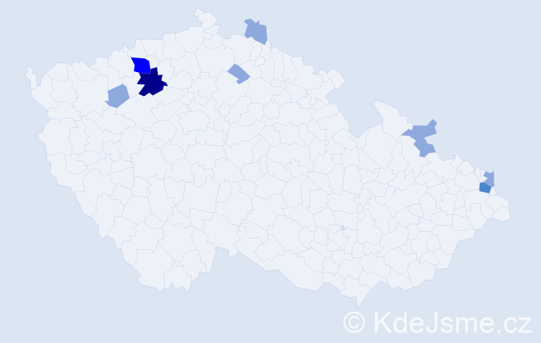 Příjmení: 'Goreová', počet výskytů 18 v celé ČR