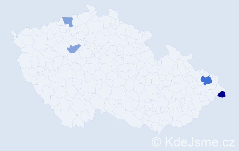 Příjmení: 'Labanič', počet výskytů 8 v celé ČR
