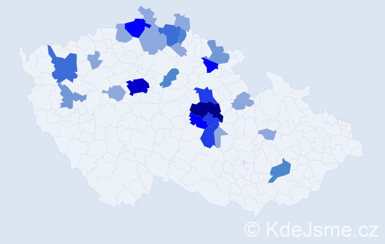 Příjmení: 'Drápalíková', počet výskytů 99 v celé ČR