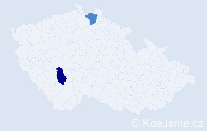 Příjmení: 'Matejča', počet výskytů 4 v celé ČR