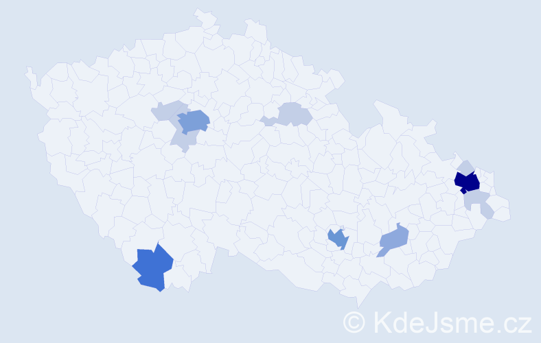 Příjmení: 'Adamíček', počet výskytů 31 v celé ČR