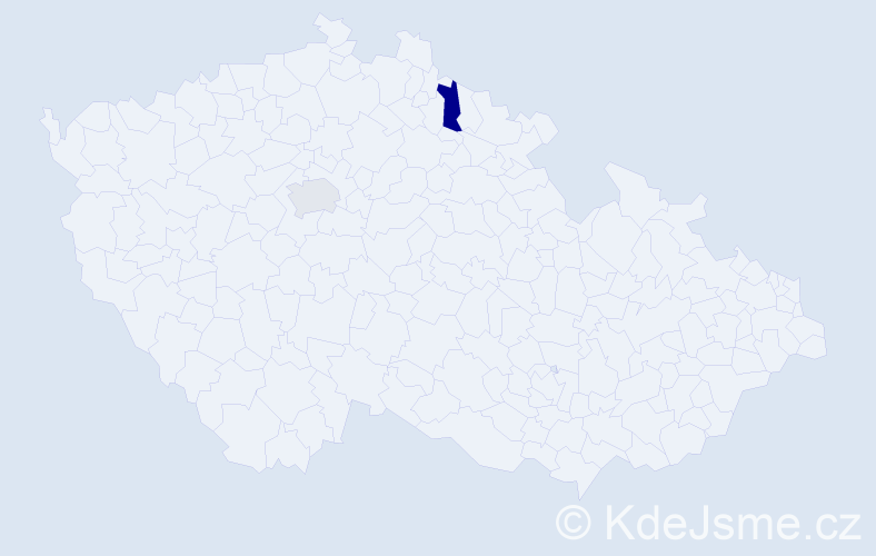 Příjmení: 'Blažaninová', počet výskytů 9 v celé ČR