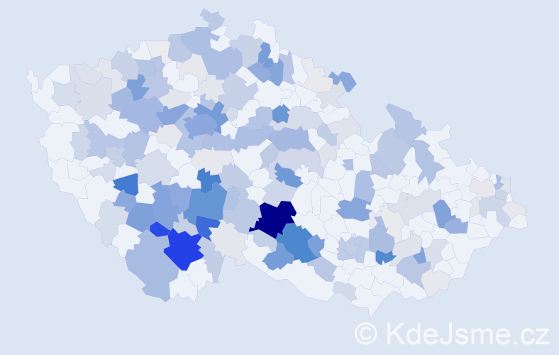 Příjmení: 'Honsová', počet výskytů 753 v celé ČR