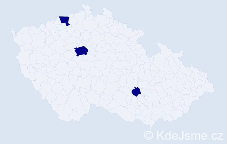 Příjmení: 'Bárdošová', počet výskytů 6 v celé ČR