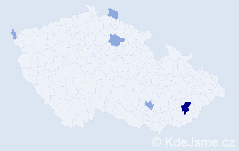 Příjmení: 'Pavlenko', počet výskytů 11 v celé ČR