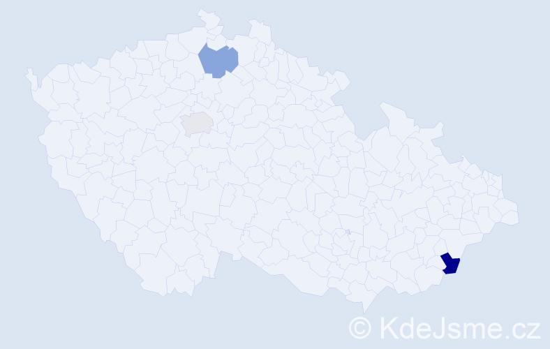 Příjmení: 'Chromáčková', počet výskytů 7 v celé ČR