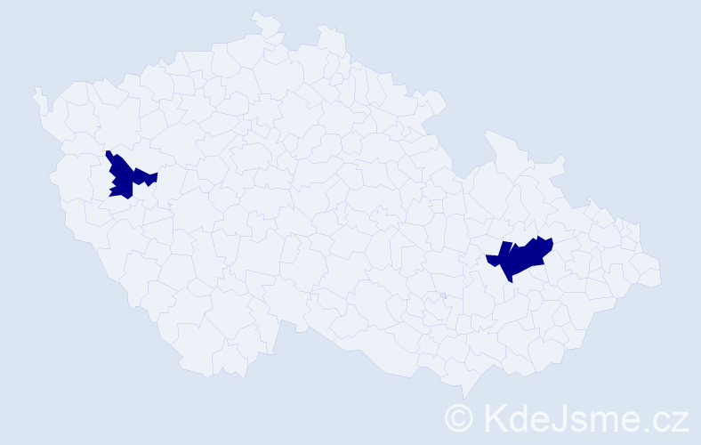 Příjmení: 'Slipko', počet výskytů 2 v celé ČR