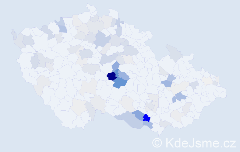 Příjmení: 'Pecová', počet výskytů 243 v celé ČR