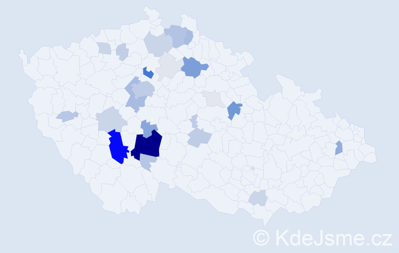 Příjmení: 'Rejlek', počet výskytů 114 v celé ČR