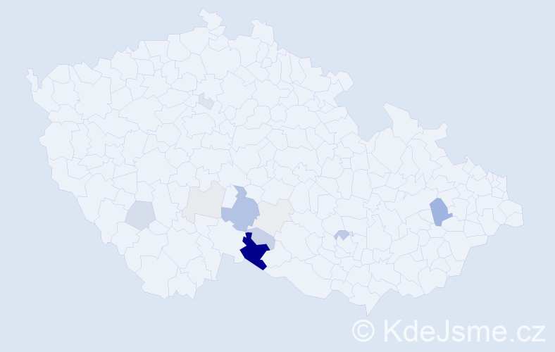 Příjmení: 'Kryzan', počet výskytů 35 v celé ČR