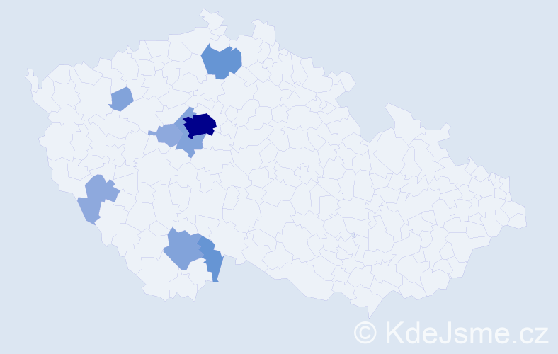 Příjmení: 'Kecek', počet výskytů 22 v celé ČR