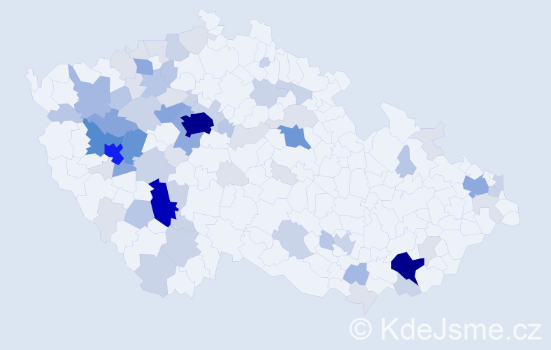 Příjmení: 'Lopata', počet výskytů 244 v celé ČR