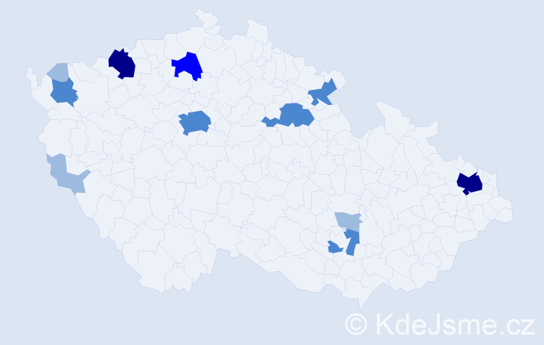 Příjmení: 'Renz', počet výskytů 24 v celé ČR