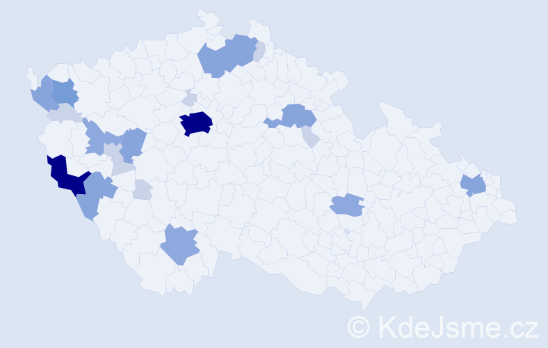 Příjmení: 'Groll', počet výskytů 64 v celé ČR