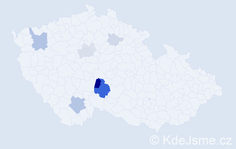 Příjmení: 'Rysl', počet výskytů 30 v celé ČR