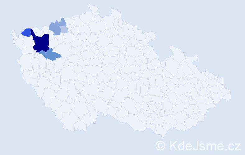 Příjmení: 'Künzl', počet výskytů 15 v celé ČR