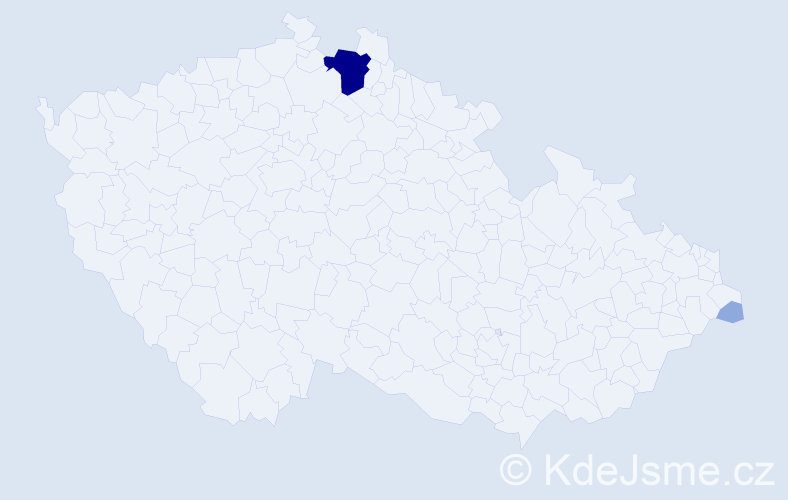 Příjmení: 'Federičová', počet výskytů 8 v celé ČR